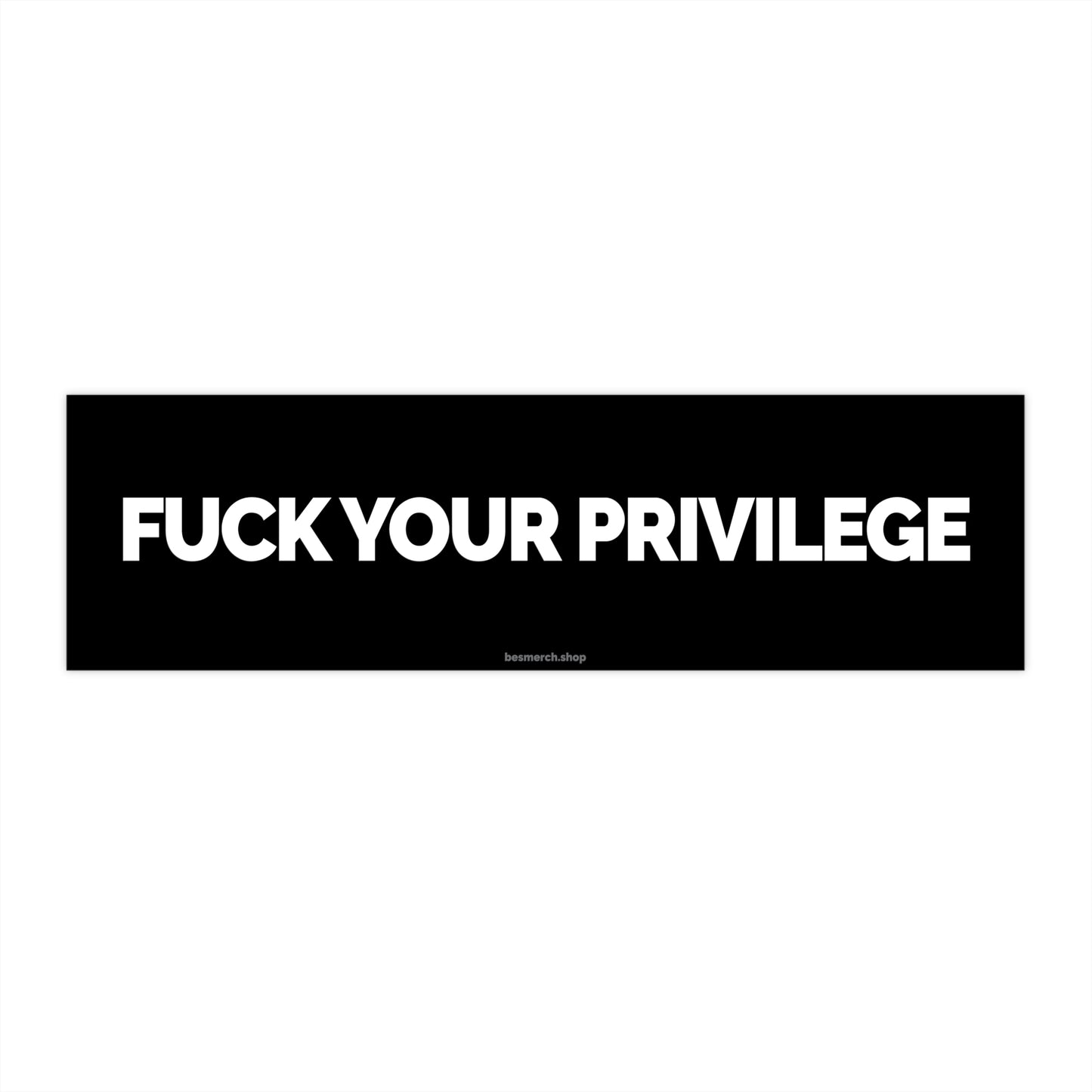 Fuck Your Privilege Bumper Sticker